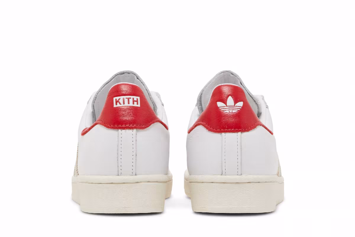 Kith x adidas Superstar Classics Program - White Red, view 7