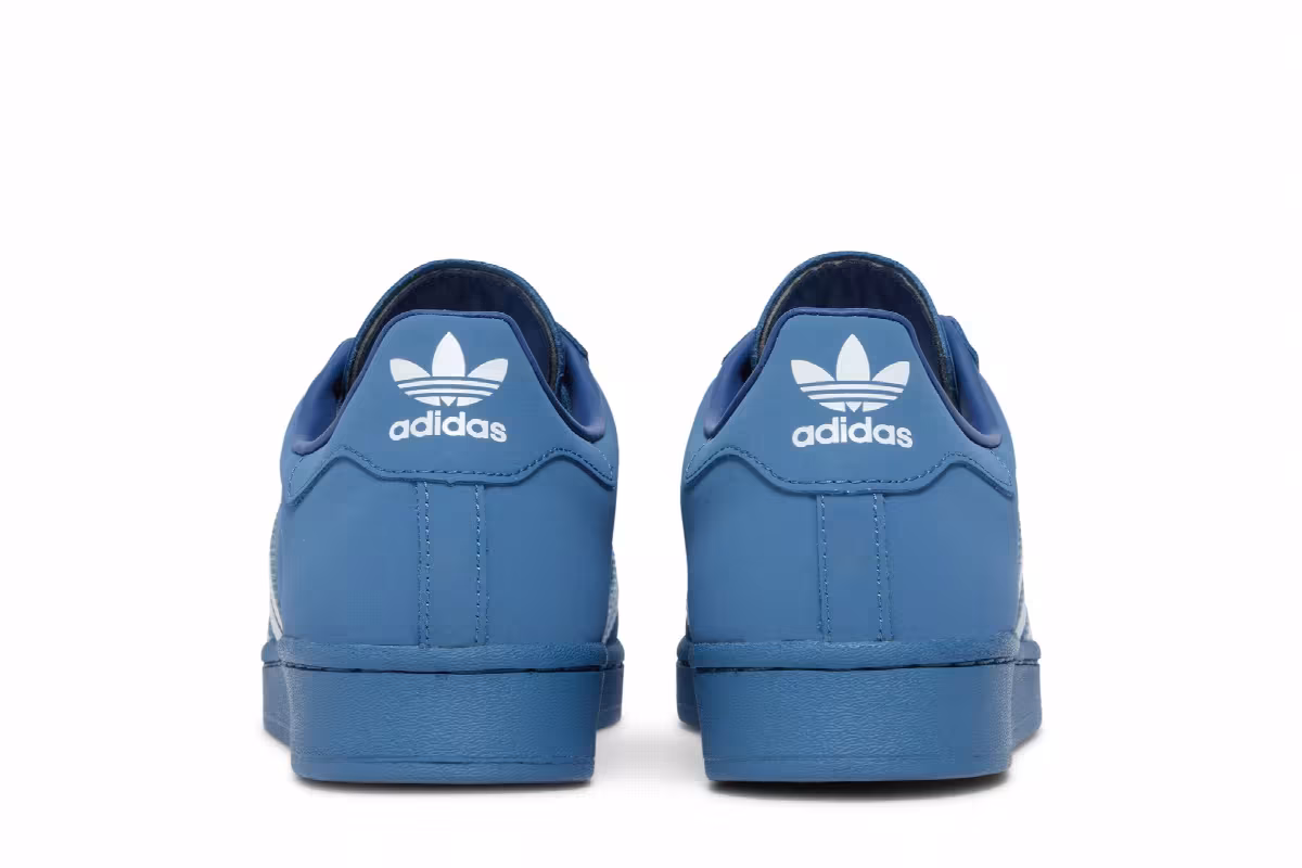 Daiki Tsuneta x atmos x adidas Superstar Altered Blue, view 7