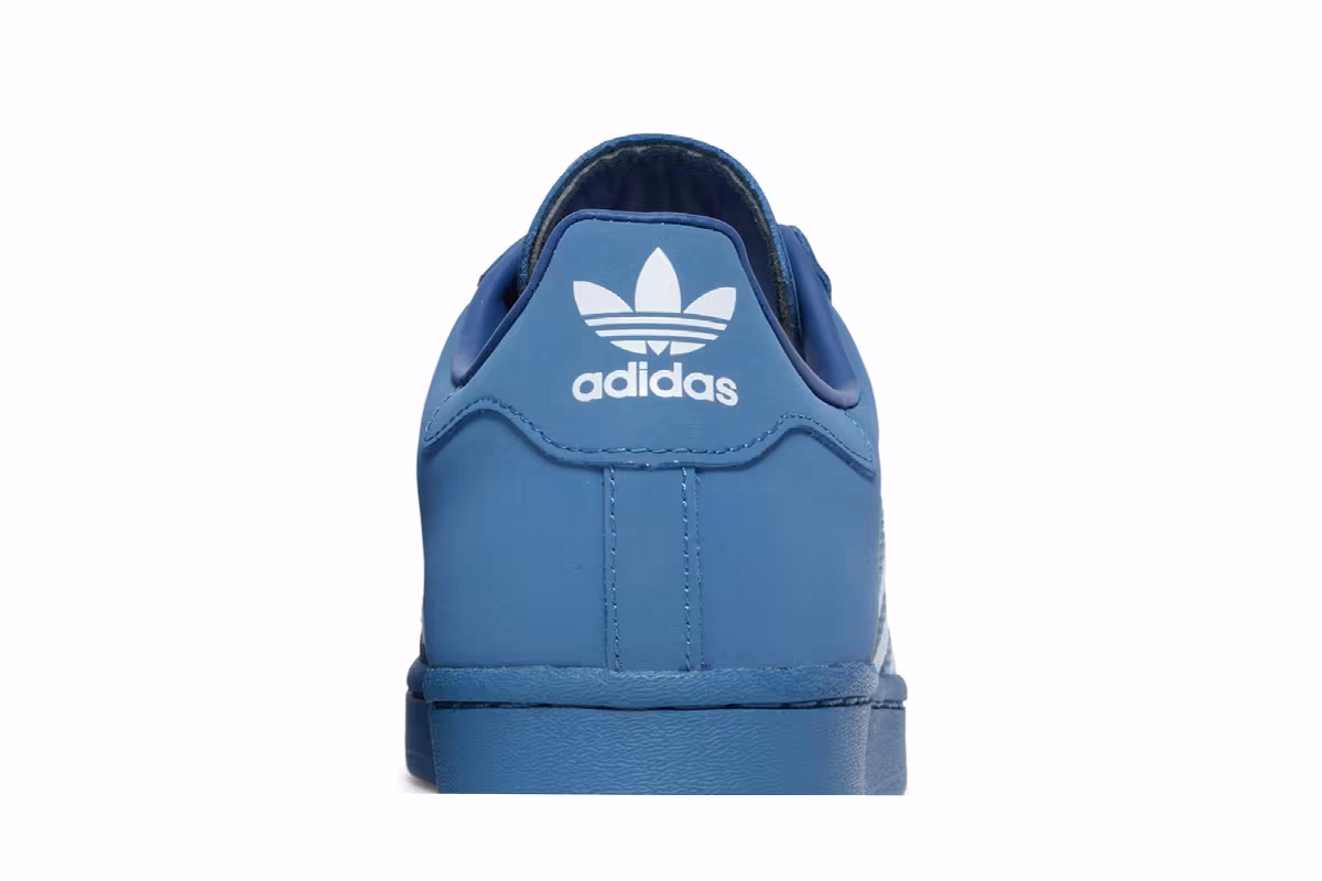 Daiki Tsuneta x atmos x adidas Superstar Altered Blue, view 8