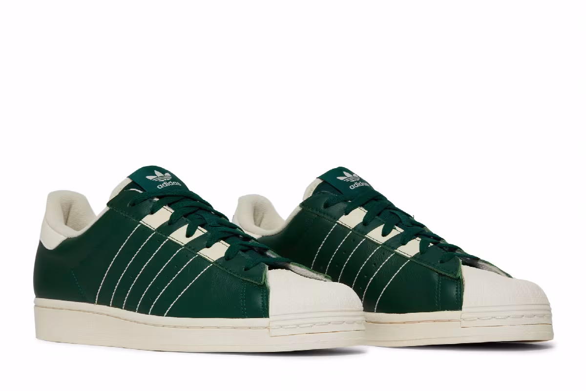 Adidas Superstar Team Dark Green, view 9