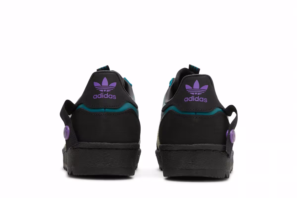 Adidas Superstar Winterized Legacy Teal Black, view 7