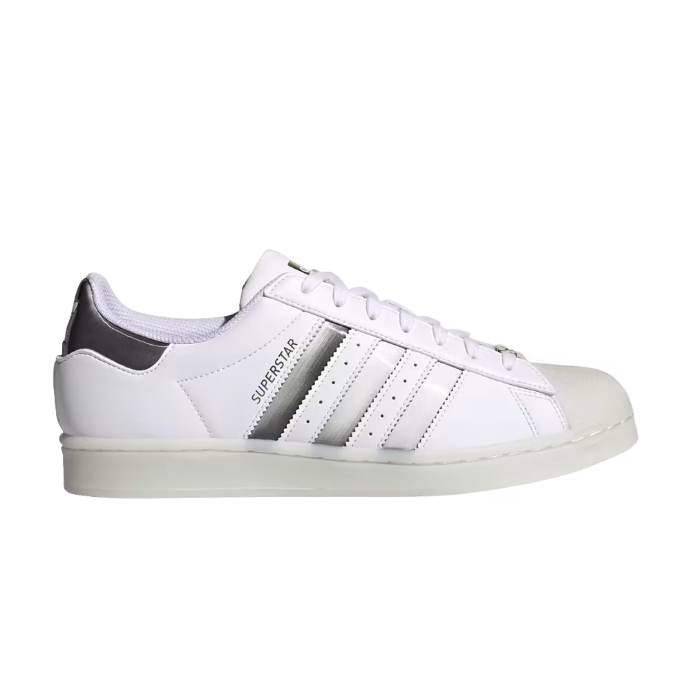Adidas Superstar White Gold Metallic