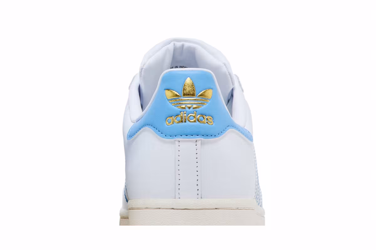 adidas Superstar White Light Blue, view 8