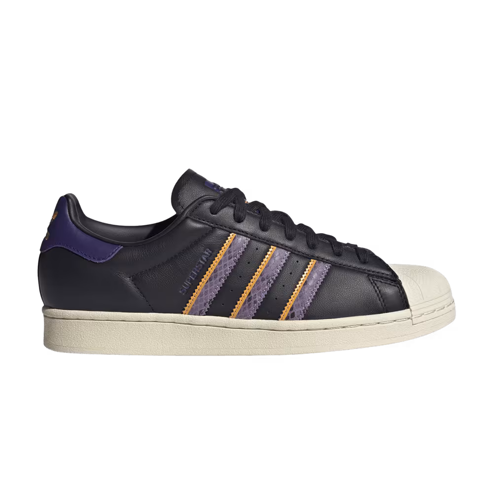 Adidas Superstar Black Violet Fusion Snakeskin