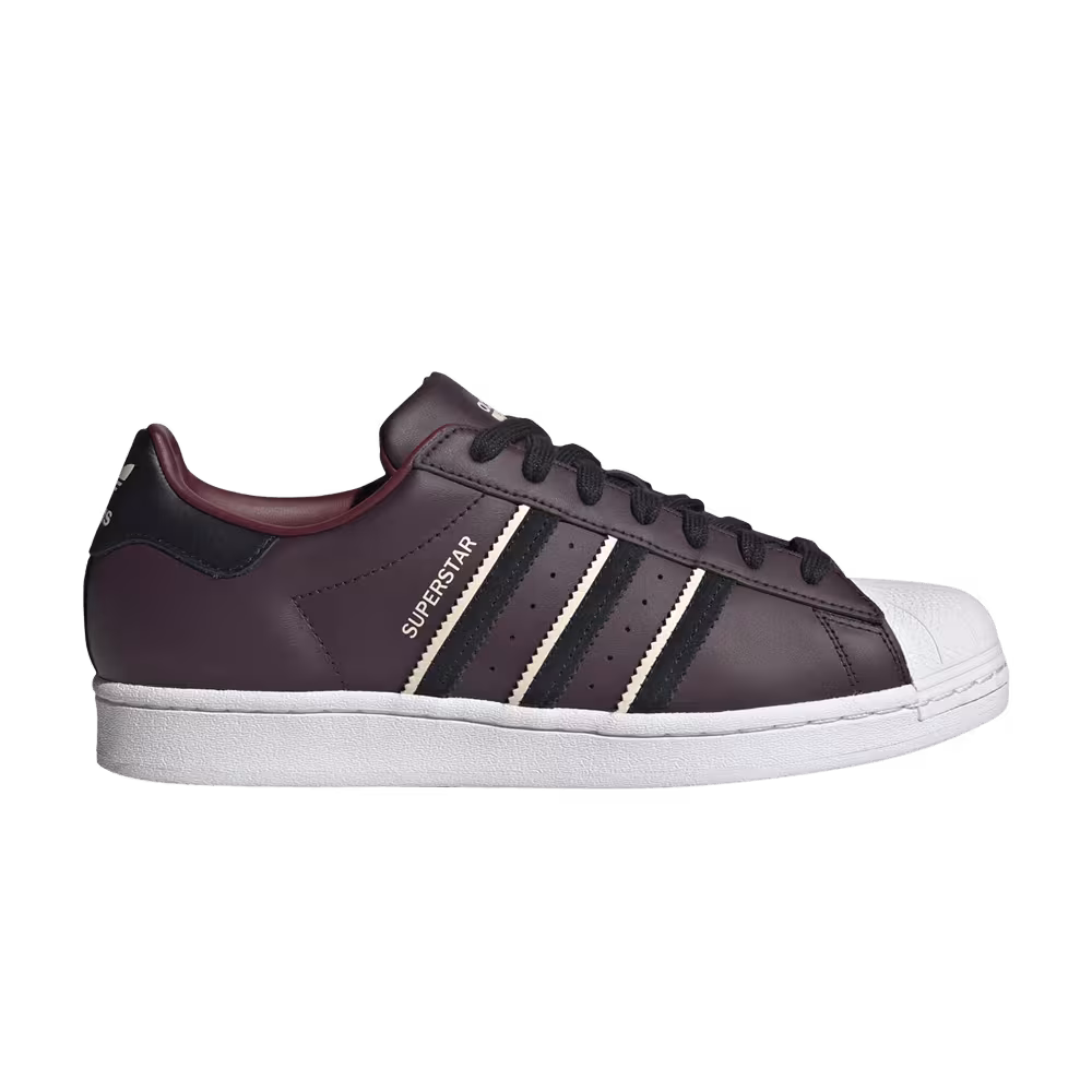 Adidas Superstar Shadow Maroon Black