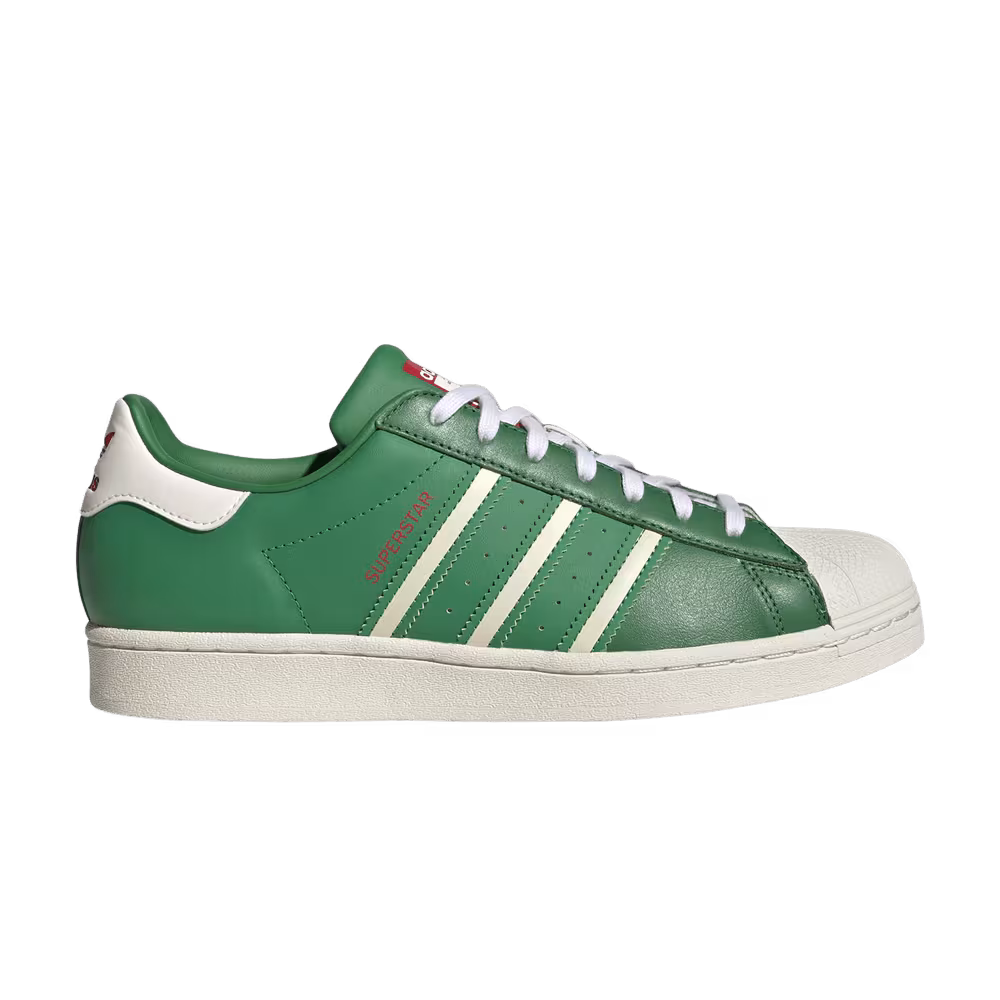 Adidas Superstar Green Off White