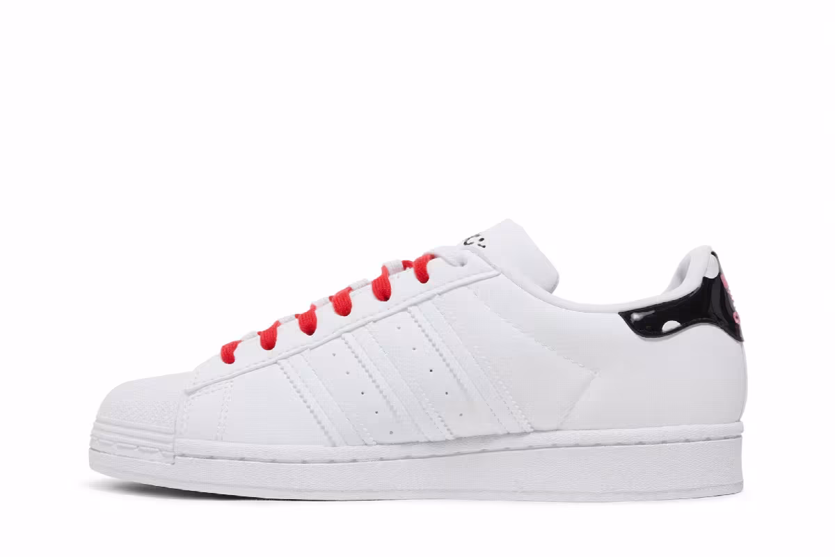 Hello Kitty x adidas Women's Superstar White Bliss Pink, view 4