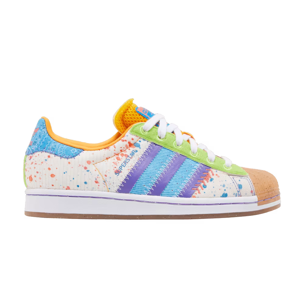 S.E.E.D x adidas Women's Superstar G20 CM 201 Paint Splattered