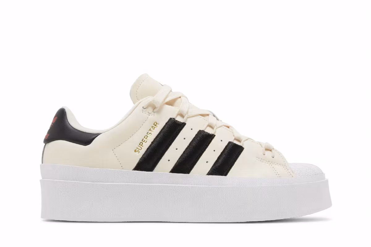 adidas Women's Superstar Bonega Wonder White Black, view 2