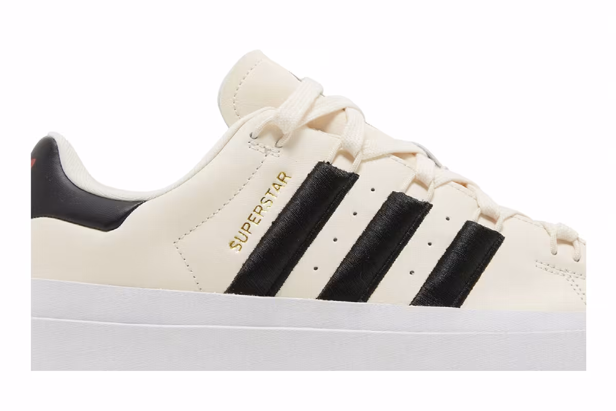 adidas Women's Superstar Bonega Wonder White Black, view 3