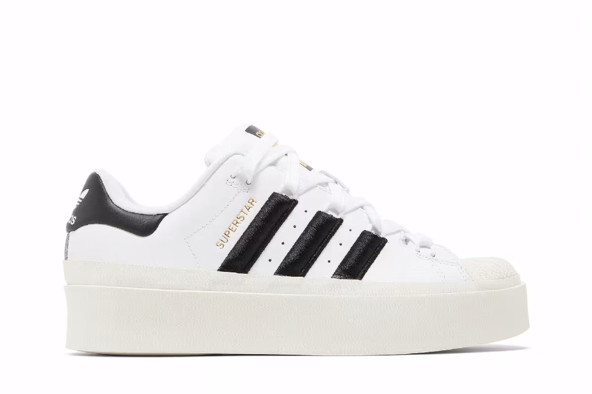Adidas Women's Superstar Bonega Cloud White Black, view 2
