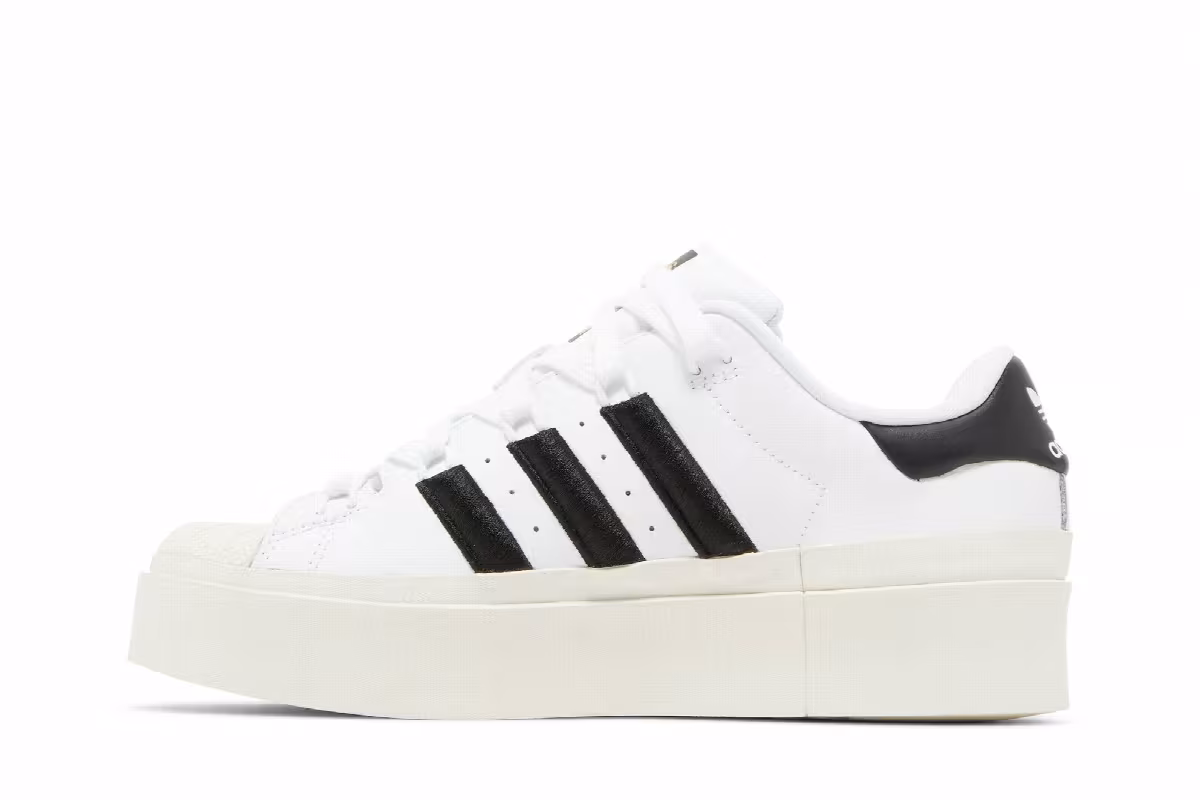 Adidas Women's Superstar Bonega Cloud White Black, view 4