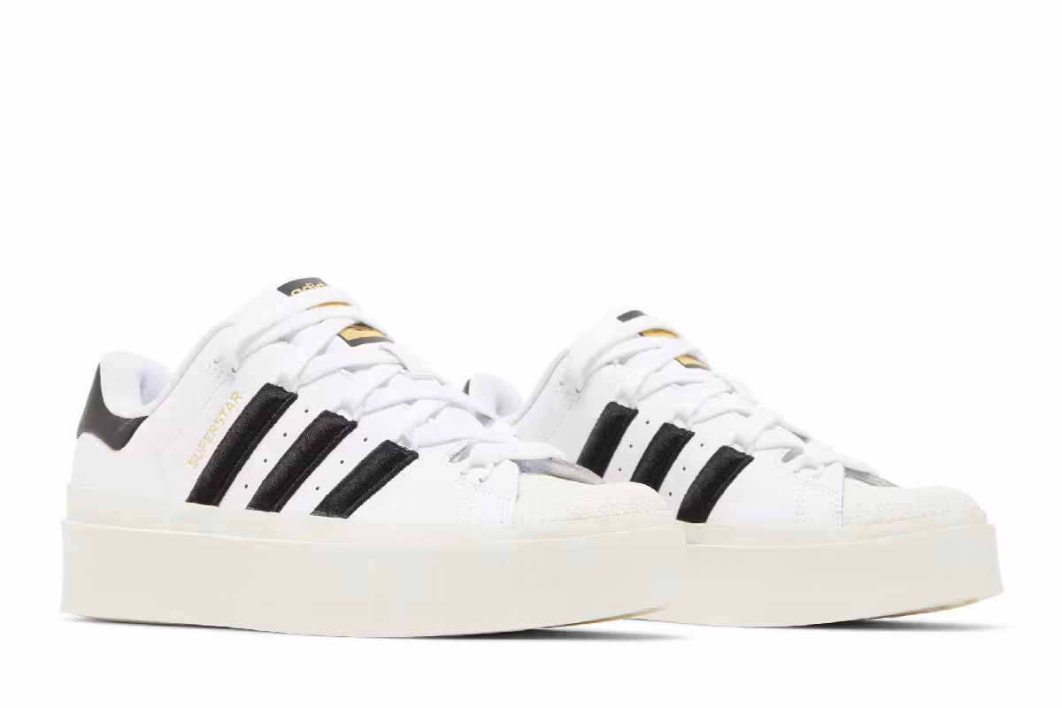 Adidas Women's Superstar Bonega Cloud White Black, view 9