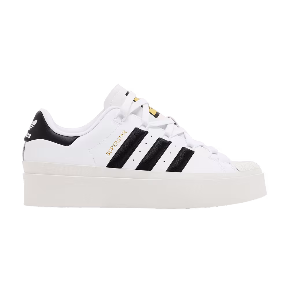 adidas Women's Superstar Bonega White Black Gold Metallic