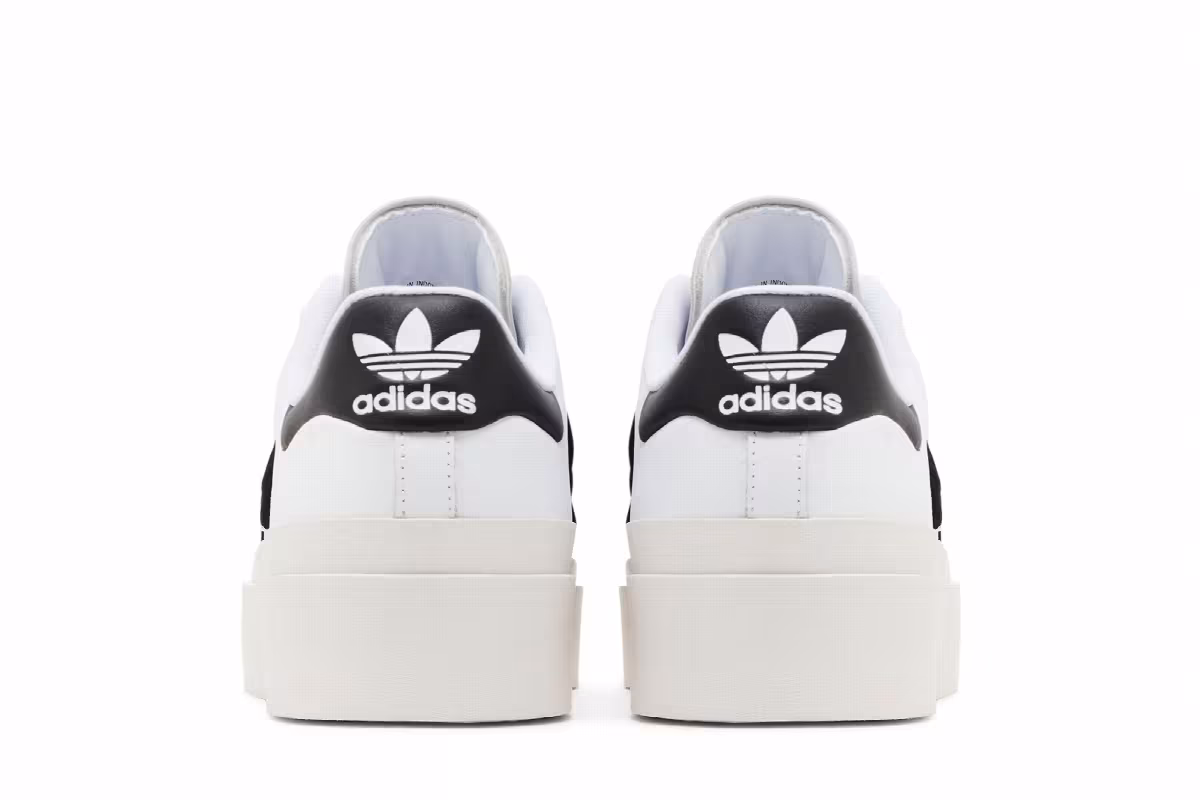 adidas Women's Superstar Bonega White Black Gold Metallic, view 7