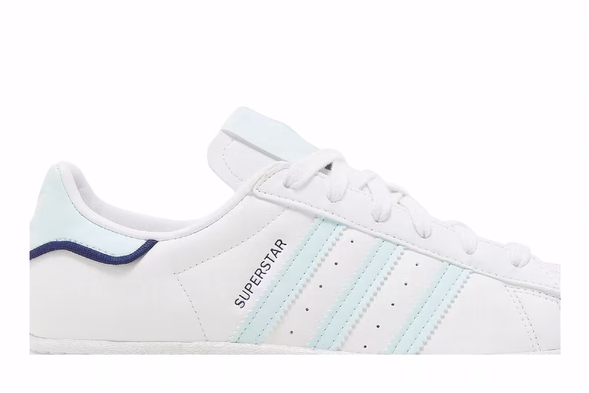 Adidas Women's Superstar White Almost Blue, view 3