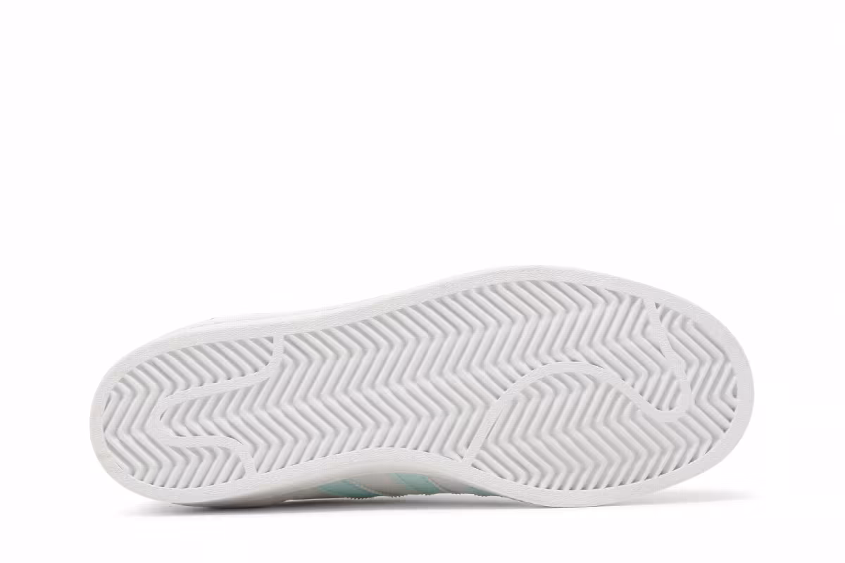 Adidas Women's Superstar White Almost Blue, view 5