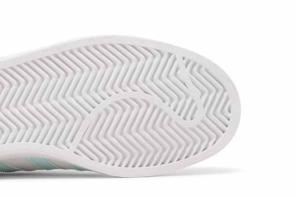 Adidas Women's Superstar White Almost Blue, view 6