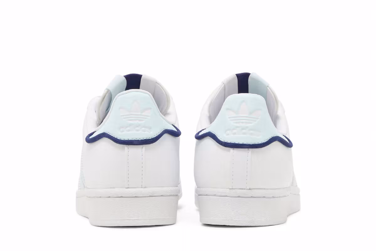 Adidas Women's Superstar White Almost Blue, view 7