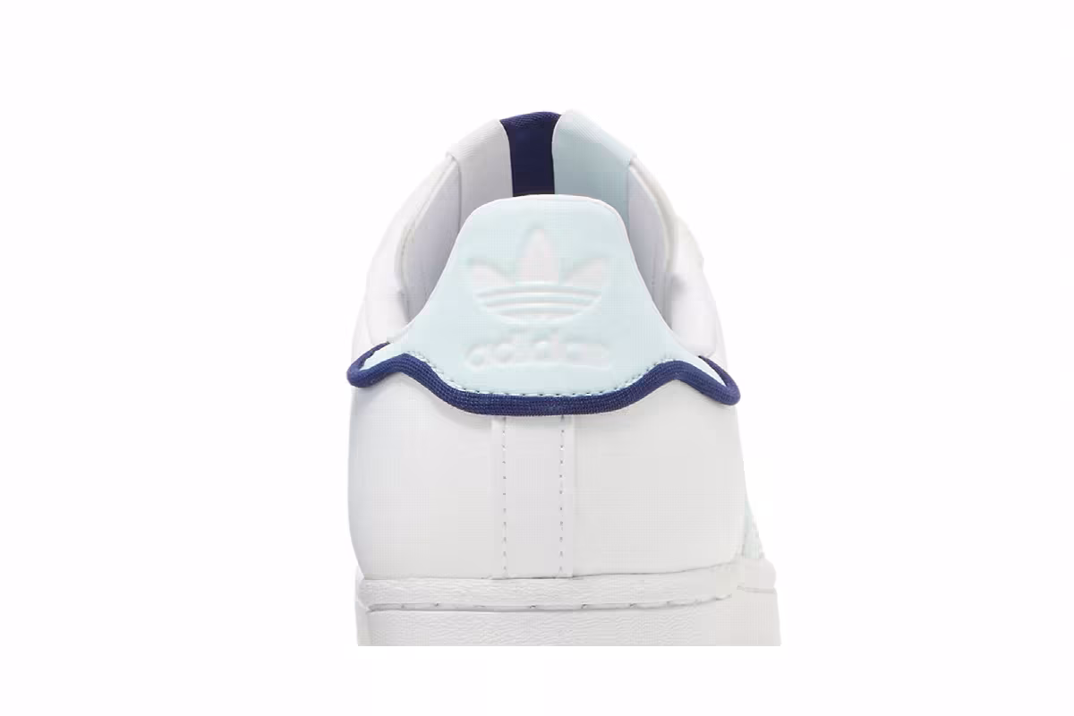 Adidas Women's Superstar White Almost Blue, view 8