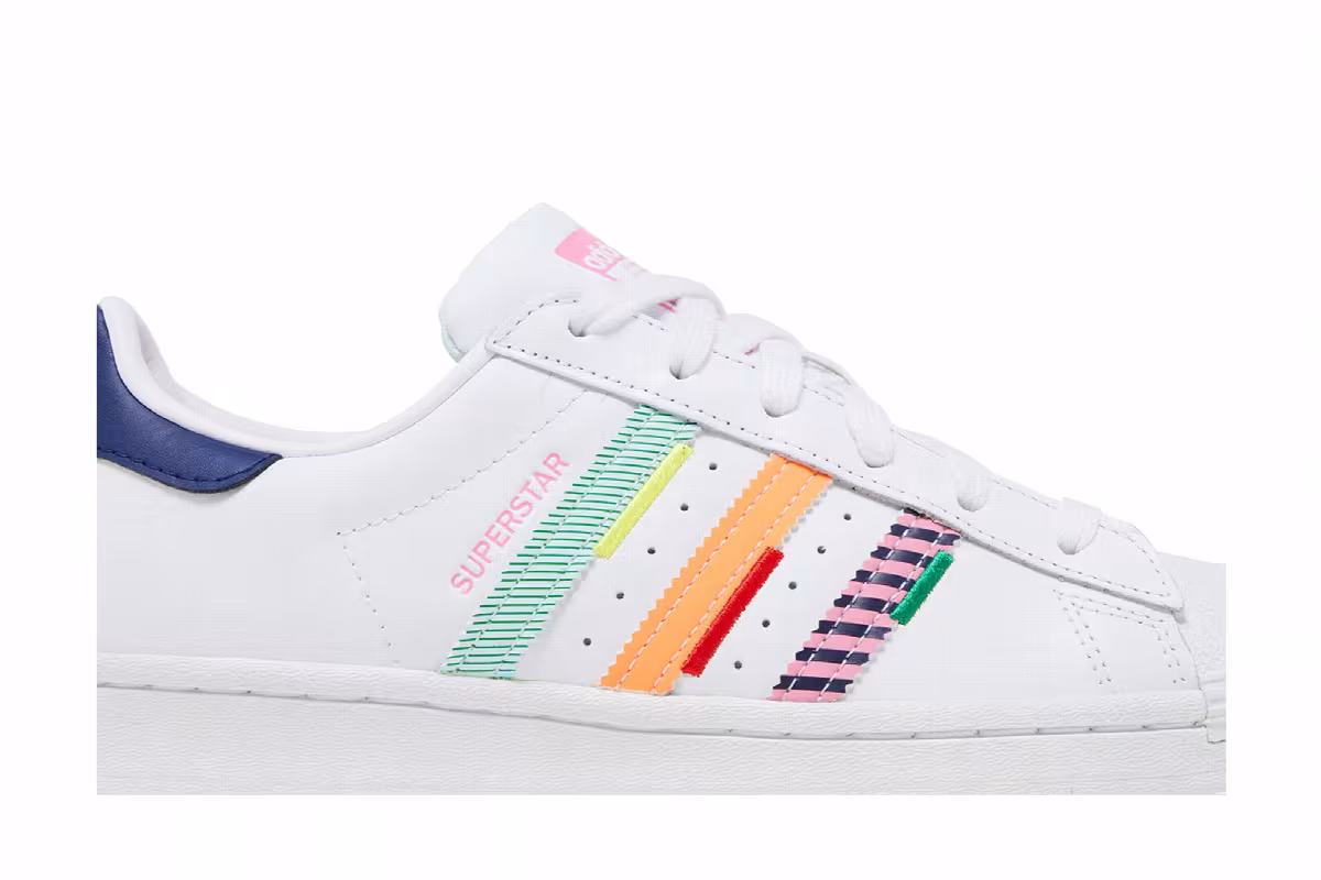 adidas Women's Superstar Multi Jagged Stripes, view 3
