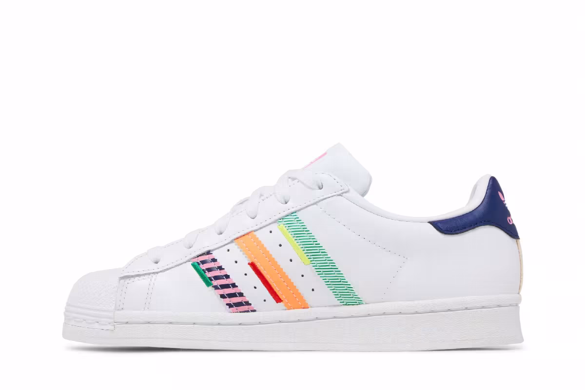 adidas Women's Superstar Multi Jagged Stripes, view 4