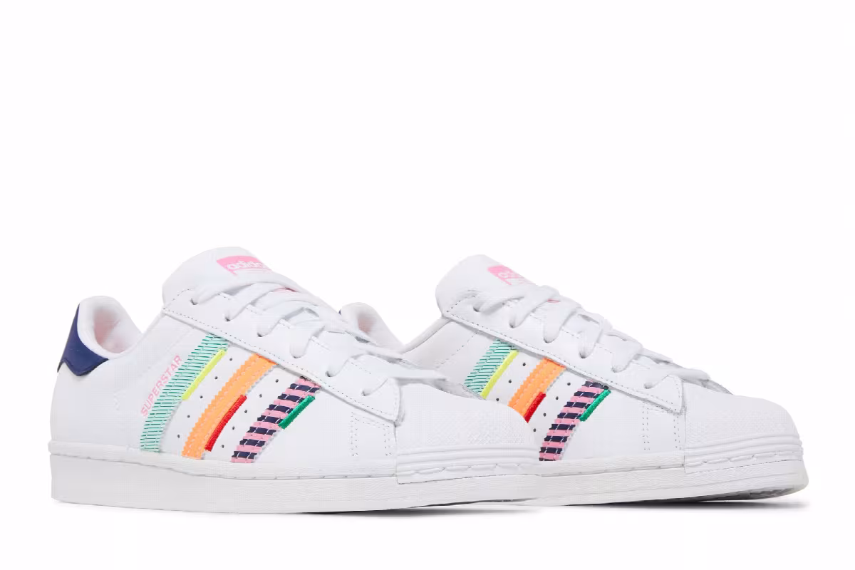 adidas Women's Superstar Multi Jagged Stripes, view 9