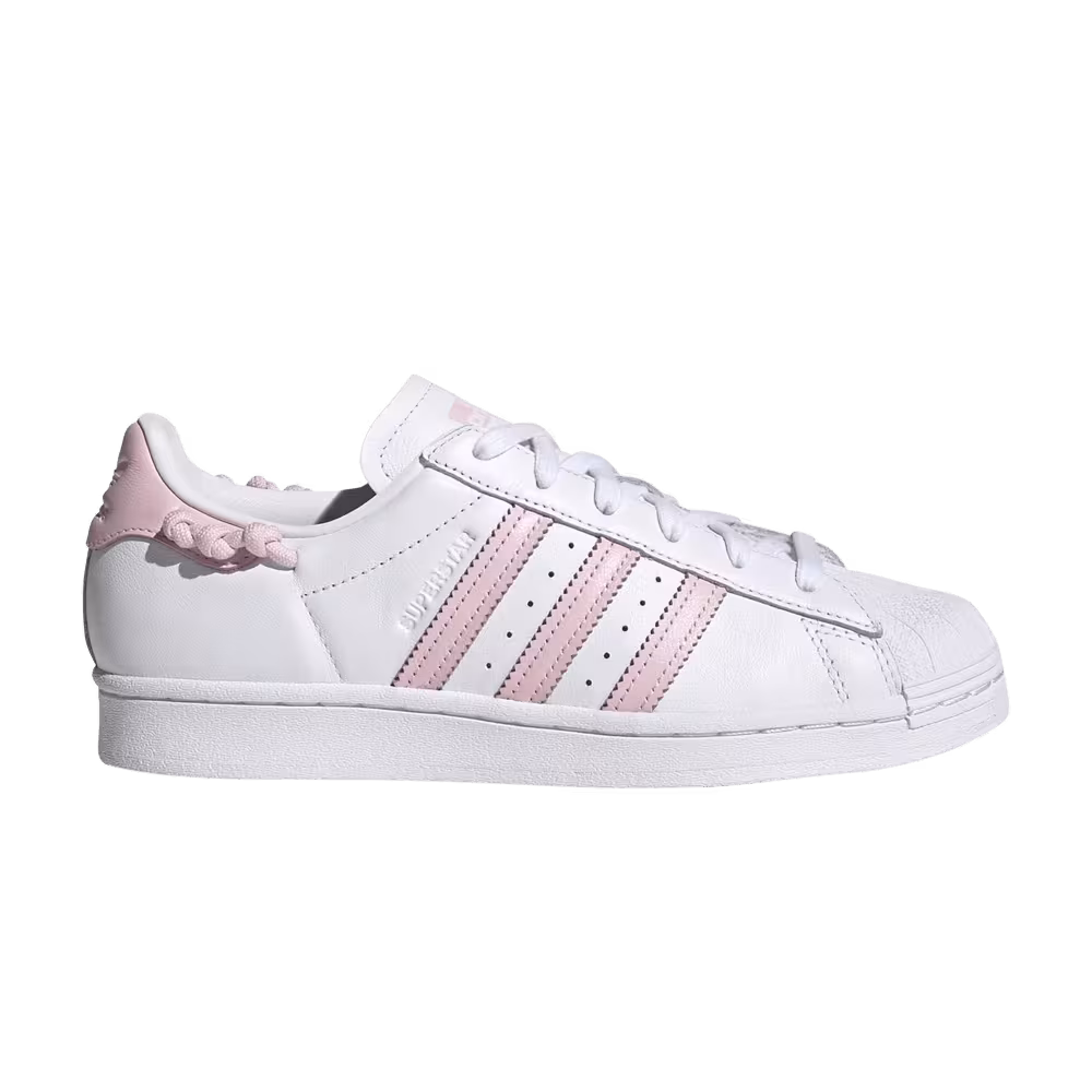 Adidas Women's Superstar Knotted Rope - White Clear Pink