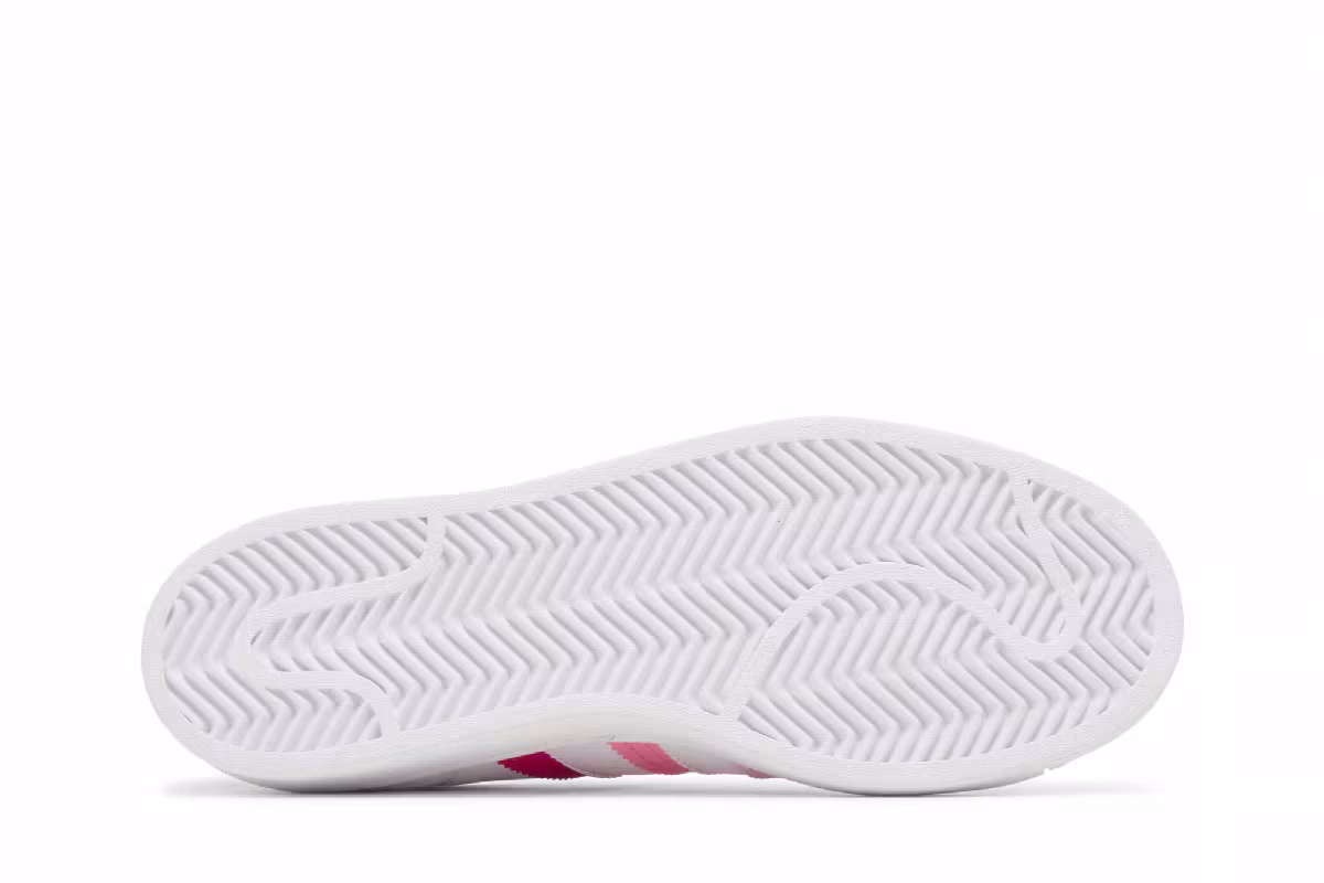 adidas Superstar J White Bliss Pink, view 5
