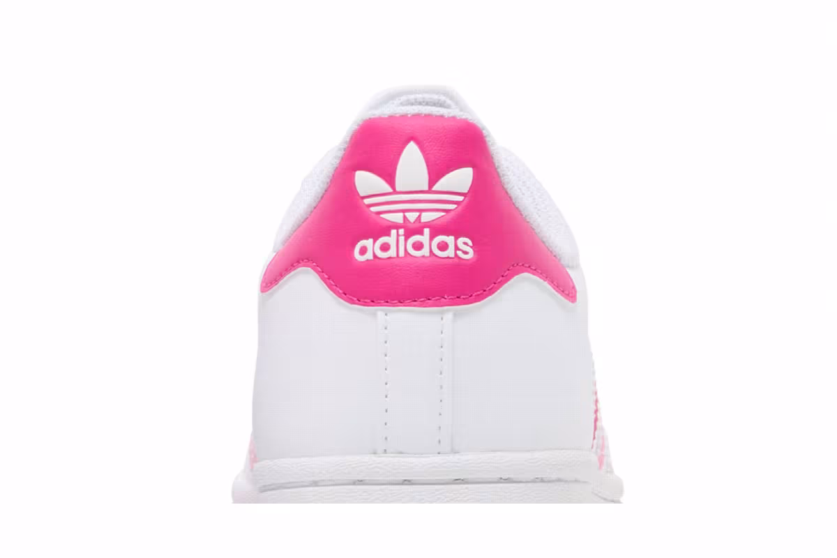adidas Superstar J White Bliss Pink, view 8