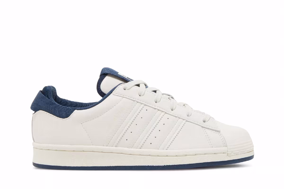 Adidas Superstar J Chalk White Crew Navy, view 2