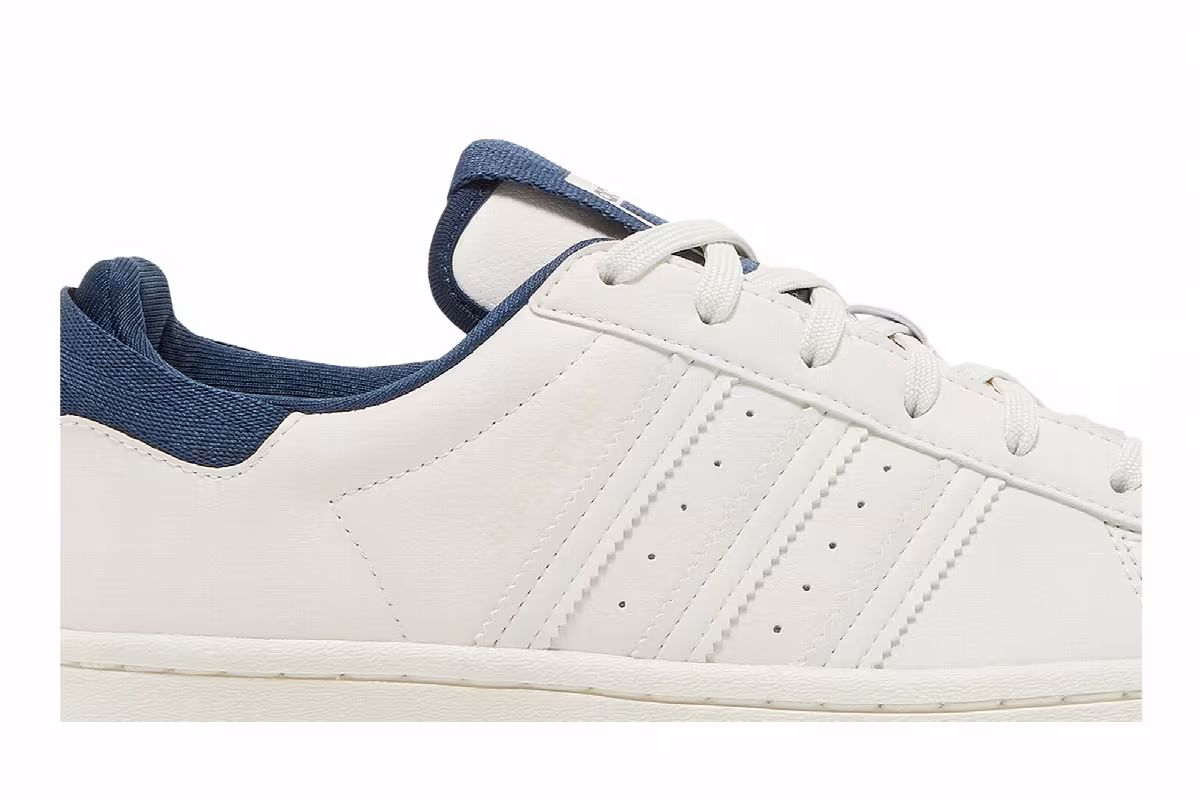 Adidas Superstar J Chalk White Crew Navy, view 3
