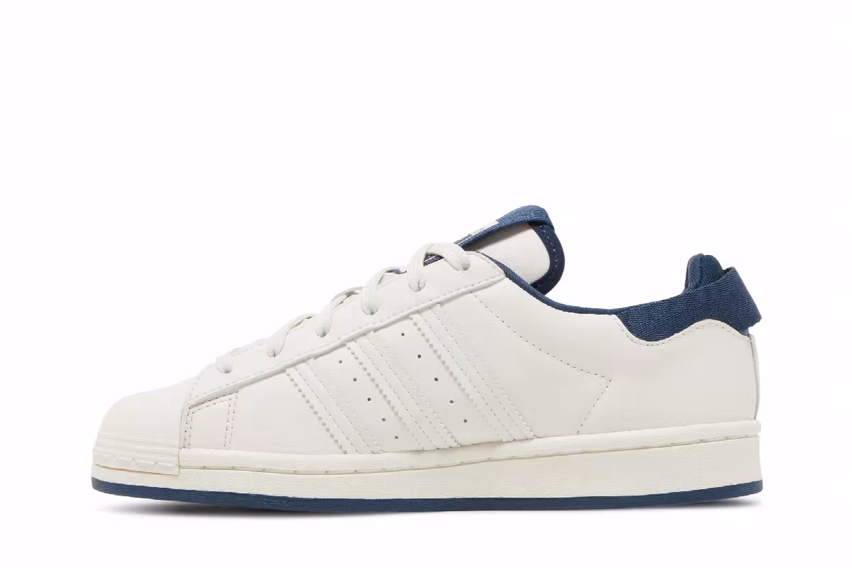 Adidas Superstar J Chalk White Crew Navy, view 4