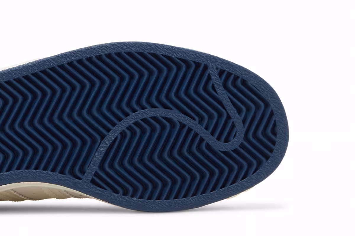 Adidas Superstar J Chalk White Crew Navy, view 6