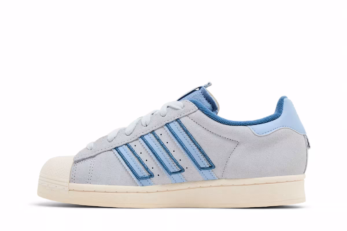Adidas Superstar J Altered Blue White, view 4