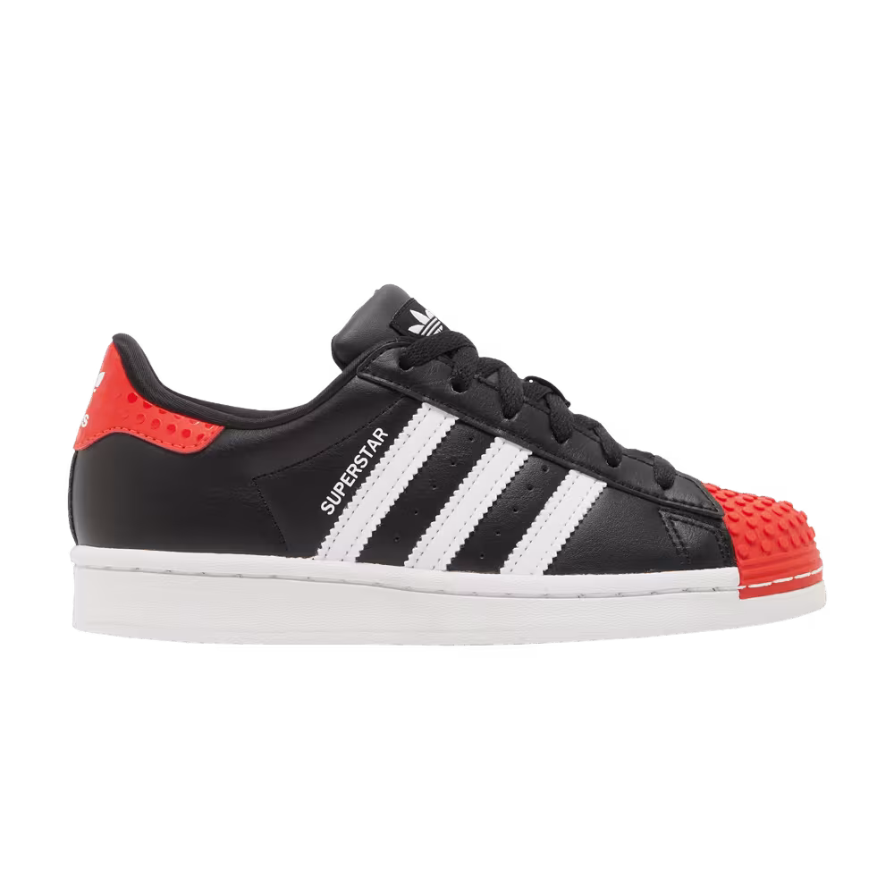 LEGO x adidas Superstar Big Kid Core Black Red