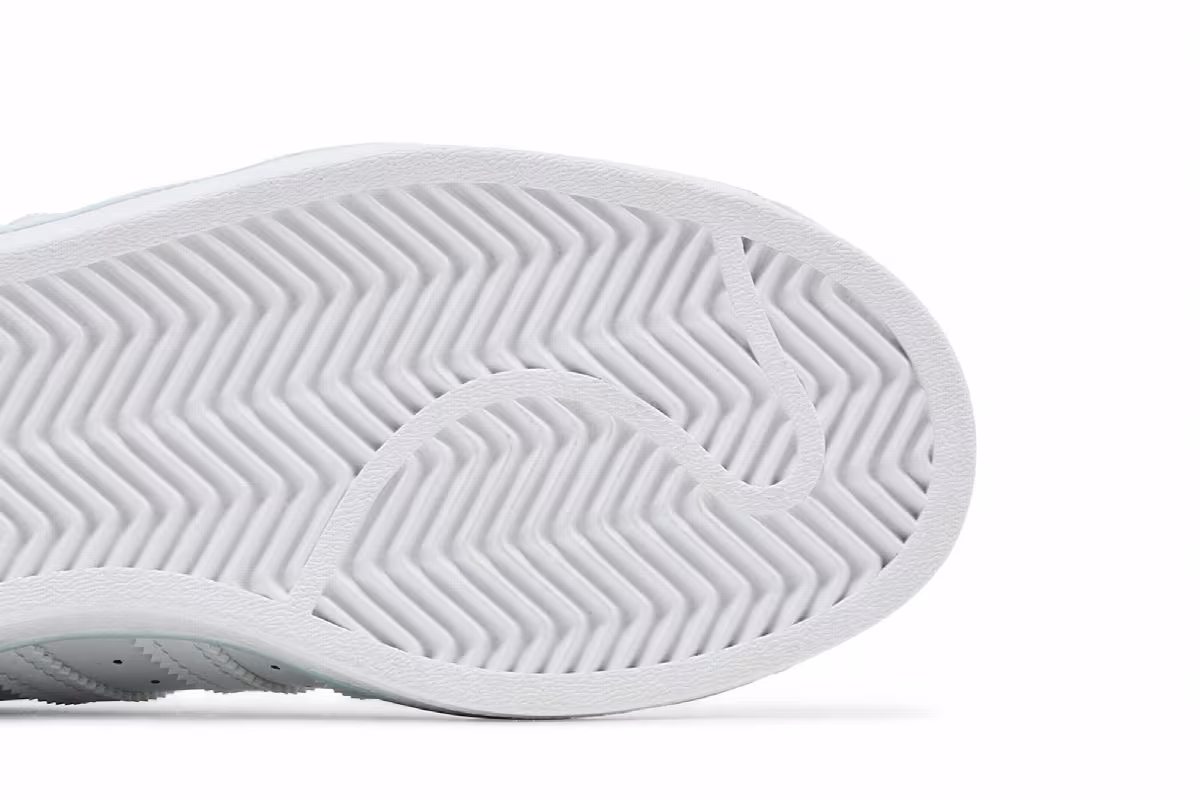adidas Superstar J White Almost Blue, view 6