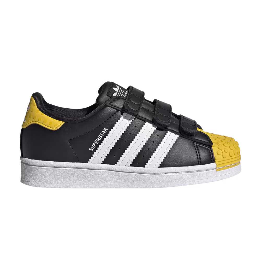 LEGO x adidas Superstar CF C Core Black Yellow