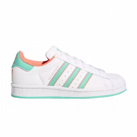 Adidas Superstar Big Kid 'White Hi-Res Green'
