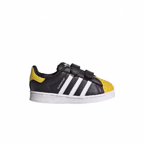 LEGO x adidas Superstar Little Kid 'Core Black Yellow'