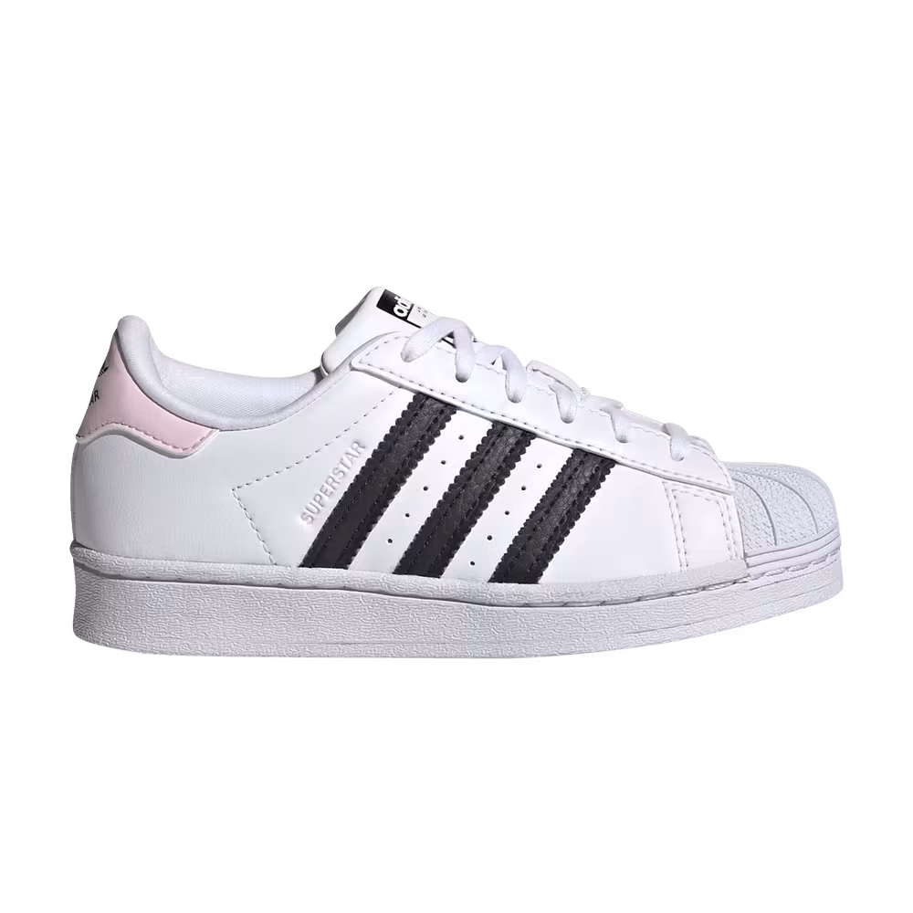 Adidas Superstar J White Clear Pink