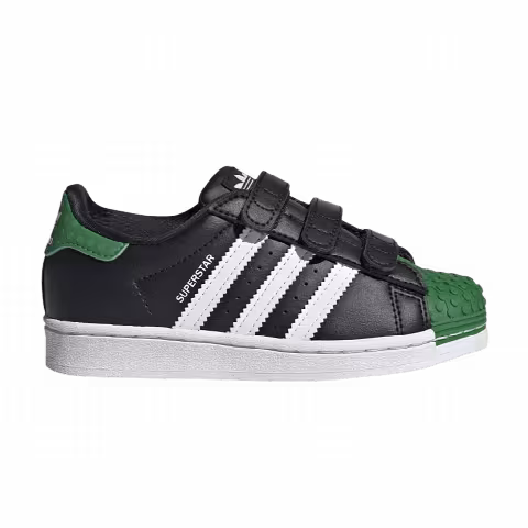 LEGO x adidas Superstar Little Kid 'Core Black Green'