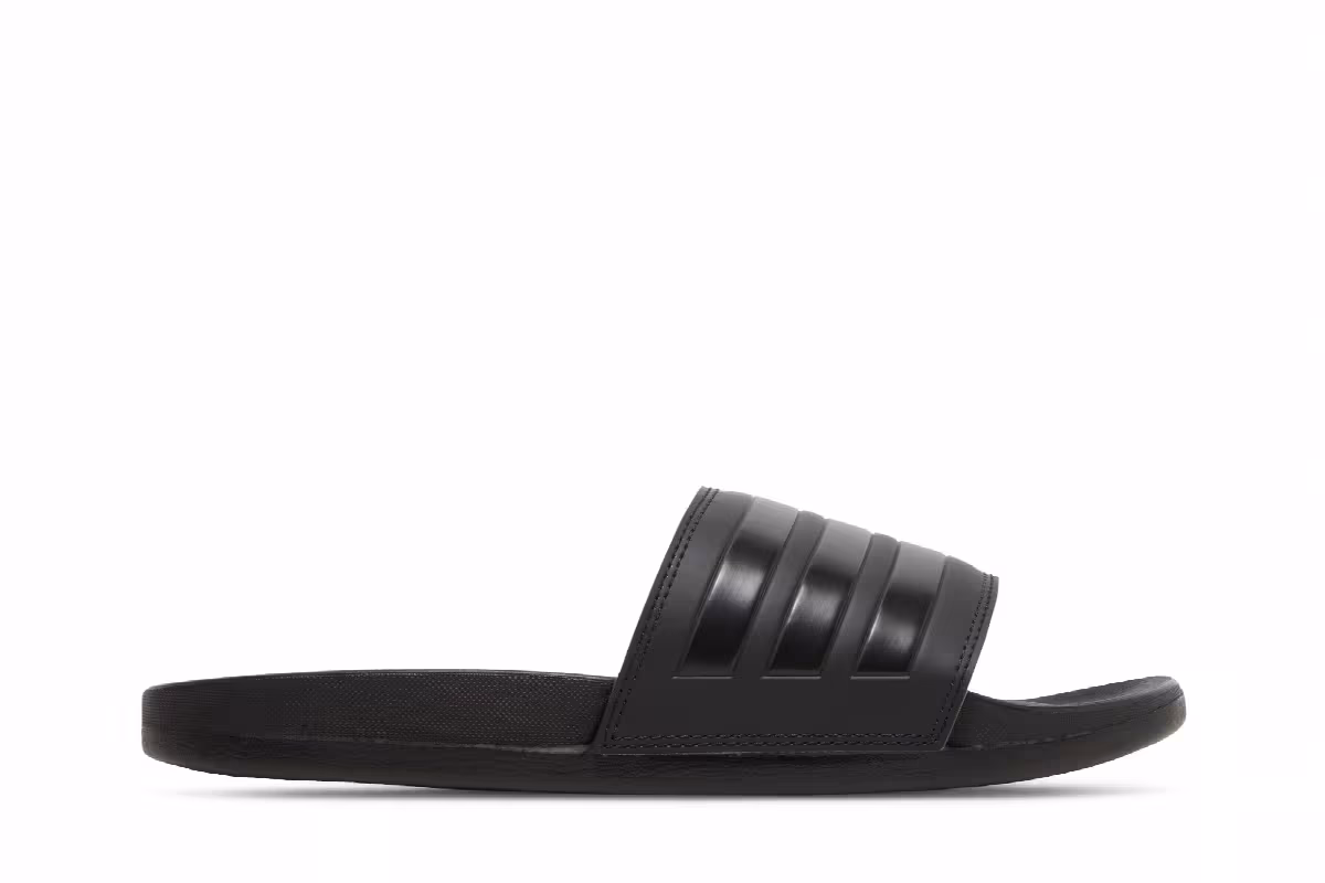 adidas Adilette Comfort Slide Triple Black, view 2