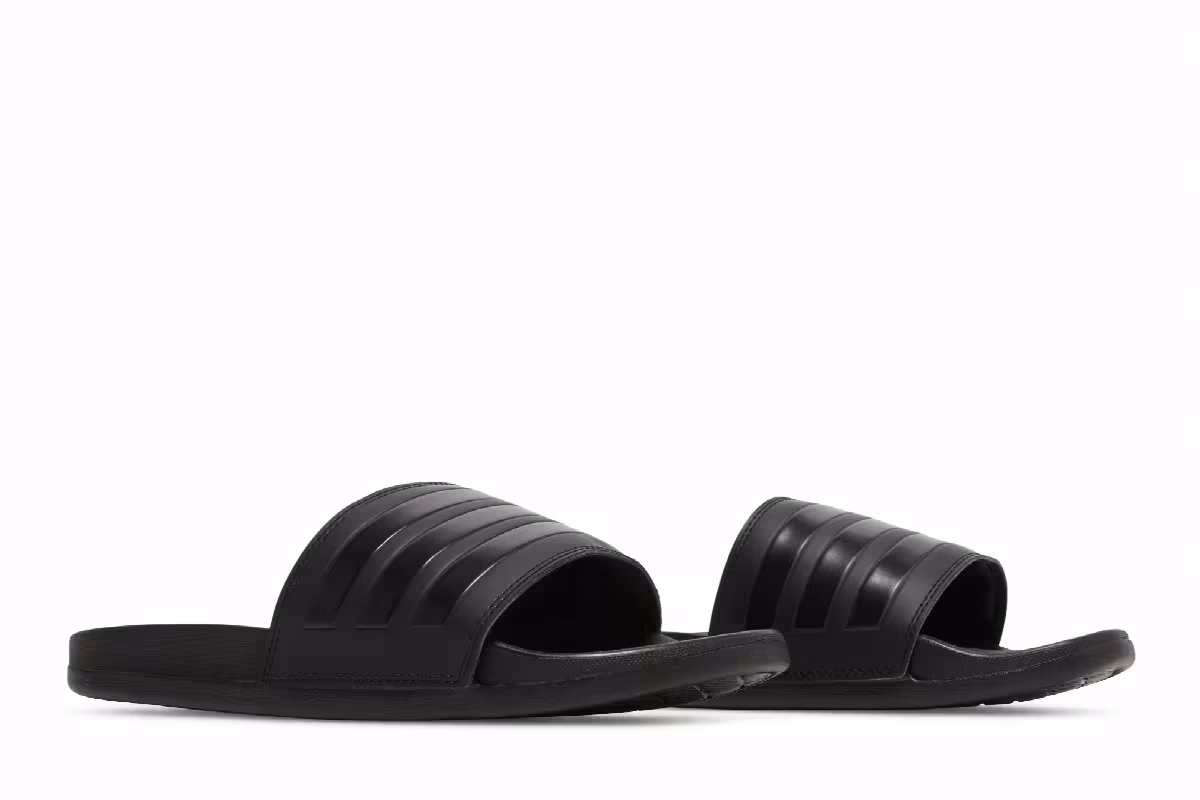 adidas Adilette Comfort Slide Triple Black, view 9