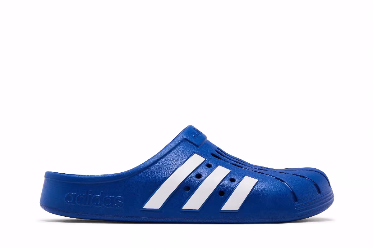 adidas Adilette Clog Royal Blue, view 2