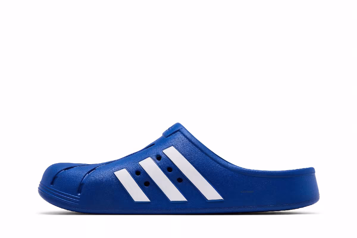 adidas Adilette Clog Royal Blue, view 4