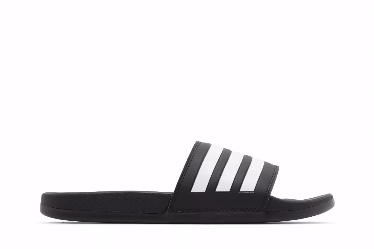 adidas Adilette Comfort Slide Black White, view 2