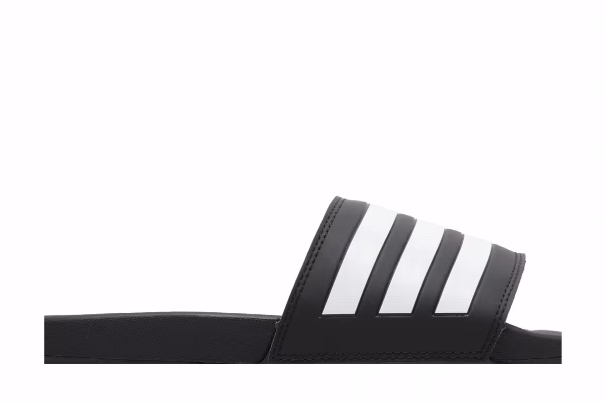 adidas Adilette Comfort Slide Black White, view 3