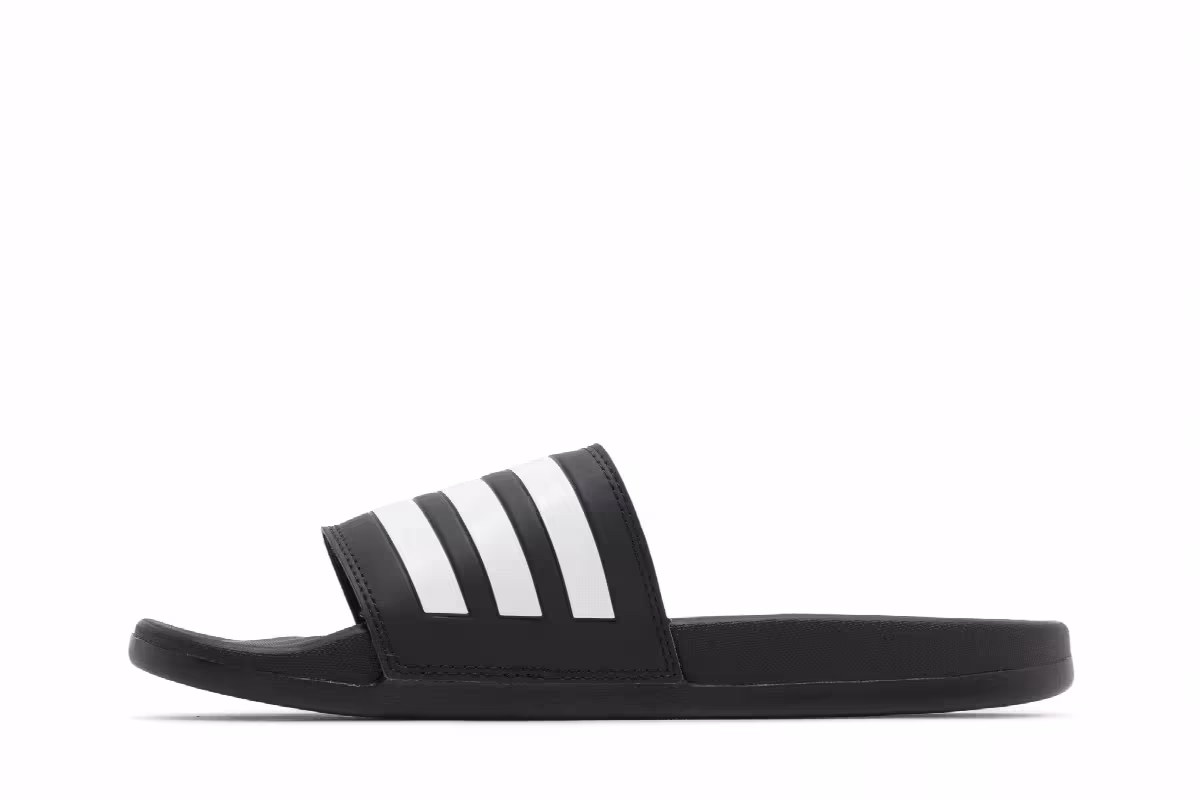 adidas Adilette Comfort Slide Black White, view 4