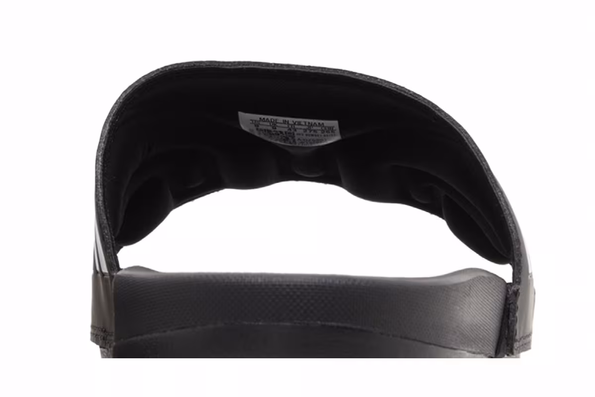 adidas Adilette Comfort Slide Black White, view 8